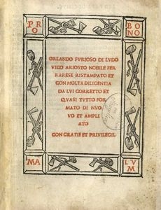Orlando Furioso - Biblioteca Angelica
