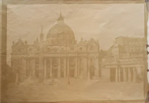 Basilica di San Pietro in Vaticano con scorcio della Piazza