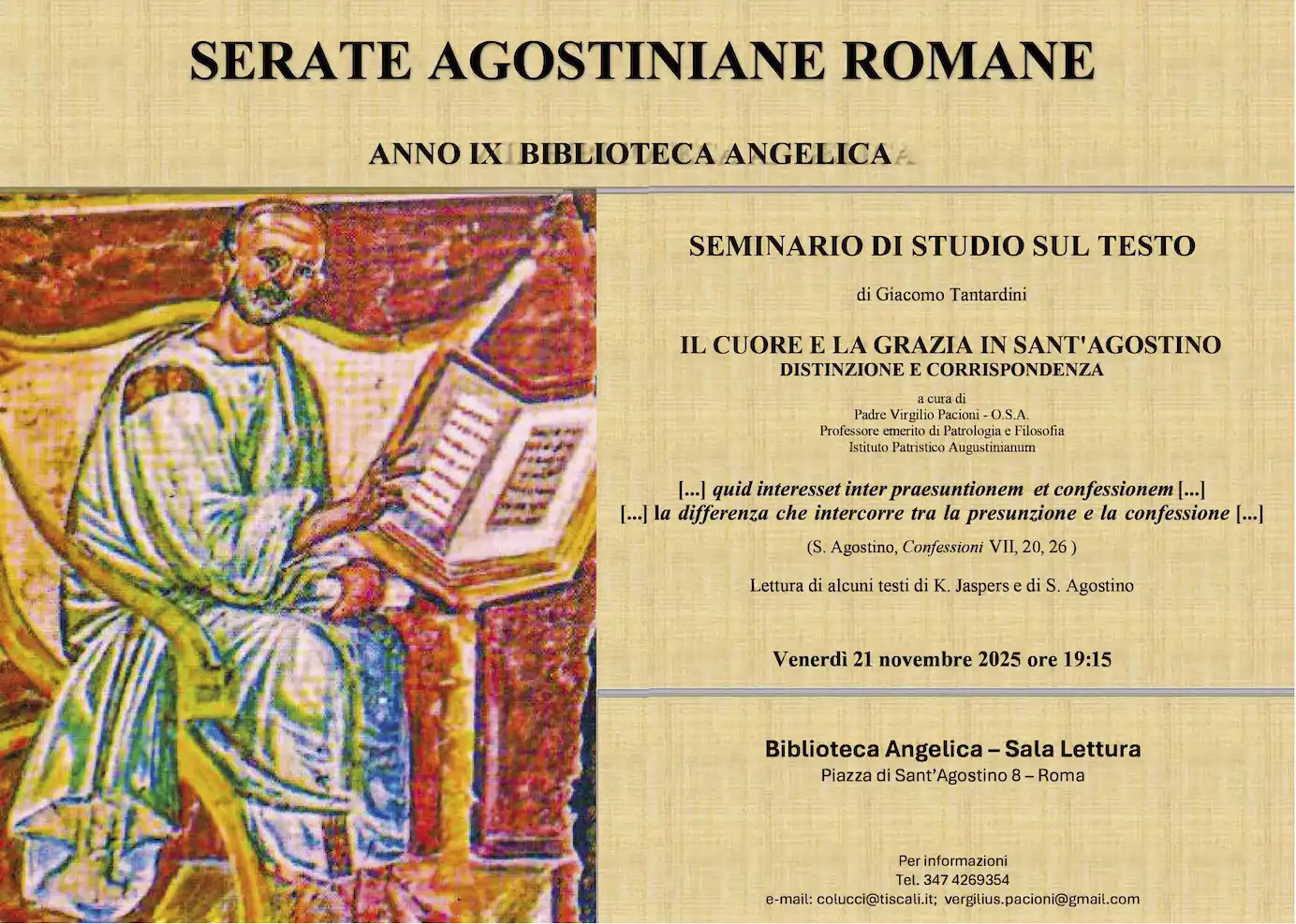 Serate Agostiniane 2025