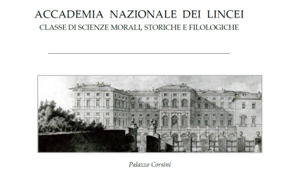Invitation to book presentation at the Accademia dei Lincei